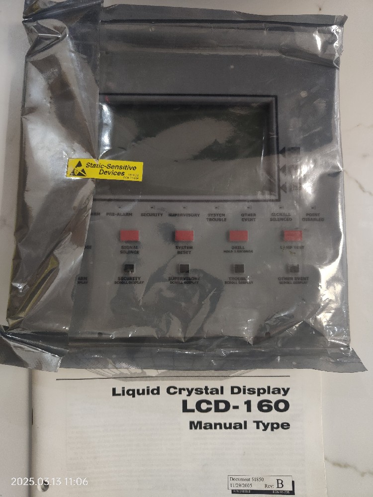 LCD-160, Liquid Crystal Display, Honeywell Notifier